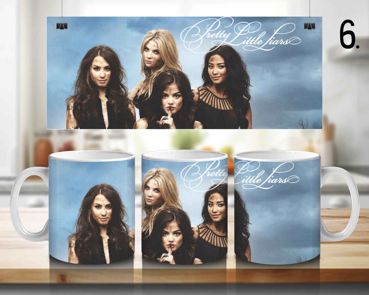 Kubek ceramiczny Słodkie Kłamstewka / Pretty Little Liars – Aria, Hanna i Spencer