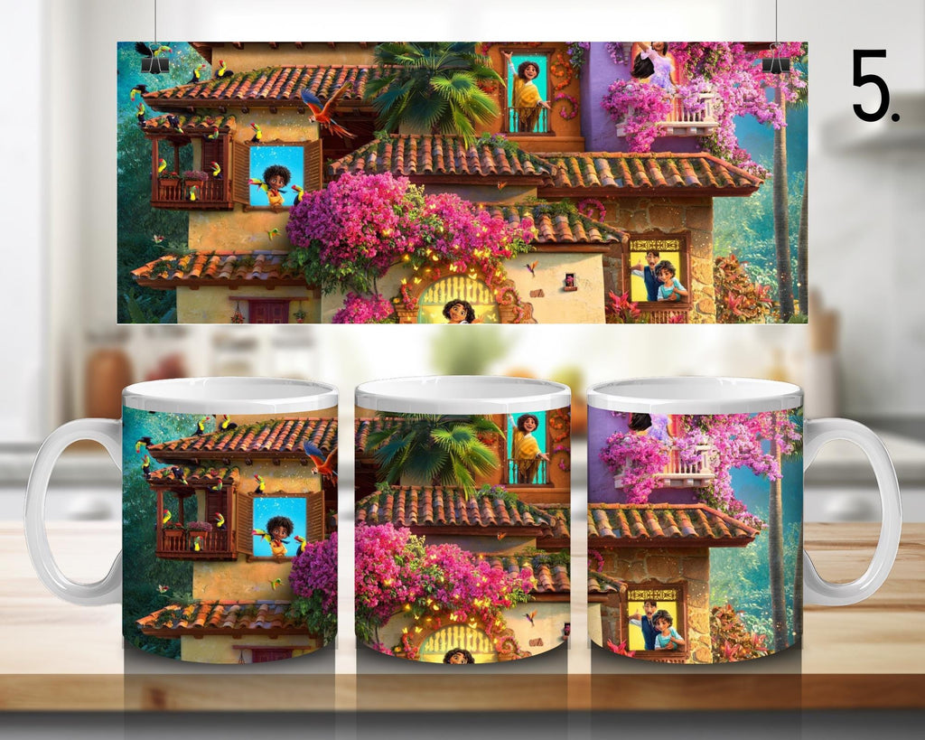 Encanto, Disney Pack, Mirabel , Bruno, Félix , Luisa , Julieta | 100% CERAMIC MUG, 11Oz = 330ml