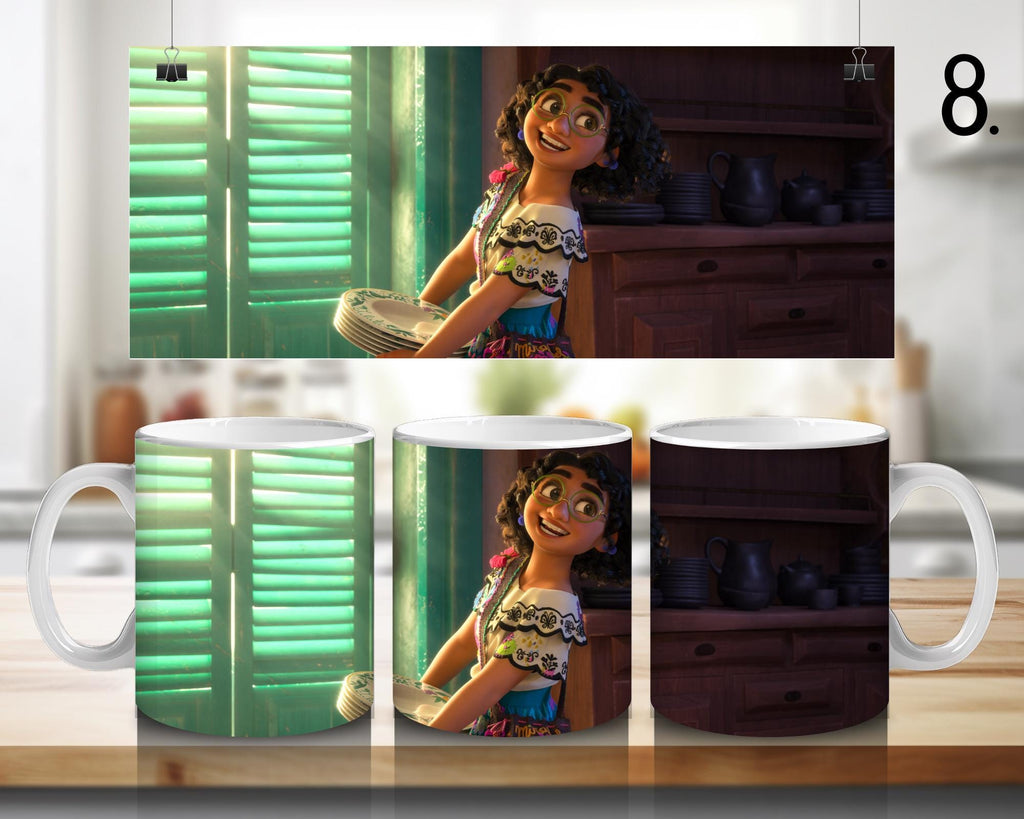Encanto, Disney Pack, Mirabel , Bruno, Félix , Luisa , Julieta | 100% CERAMIC MUG, 11Oz = 330ml