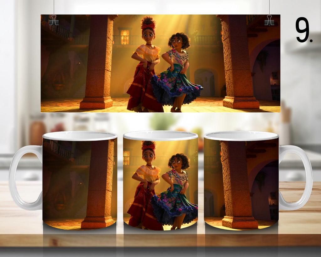 Encanto, Disney Pack, Mirabel , Bruno, Félix , Luisa , Julieta | 100% CERAMIC MUG, 11Oz = 330ml