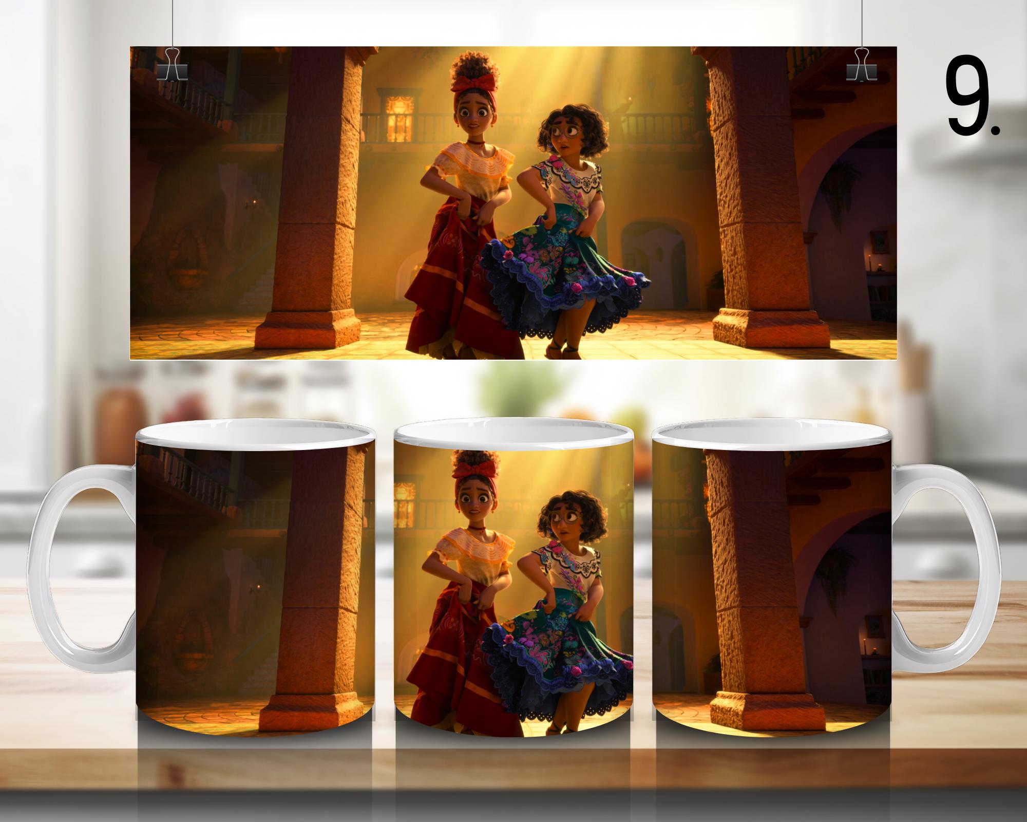 Encanto, Disney Pack, Mirabel , Bruno, Félix , Luisa , Julieta | 100% CERAMIC MUG, 11Oz = 330ml