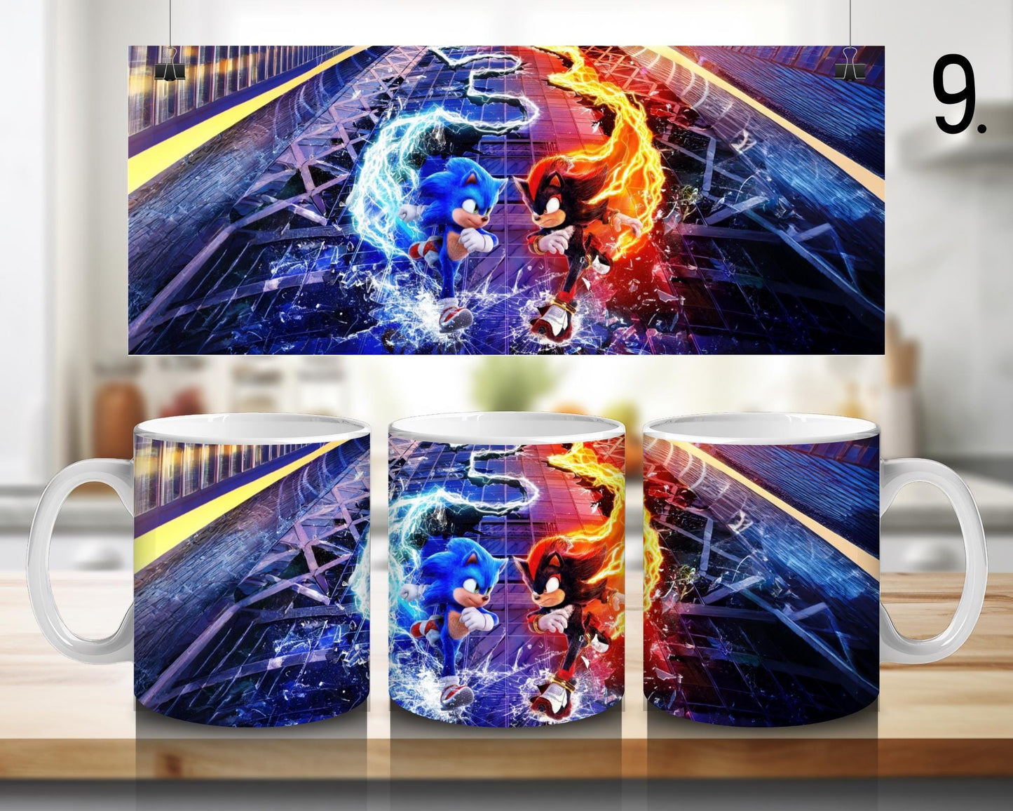 Kubek ceramiczny Sonic / Sonic the Hedgehog – Sonic, Shadow i Knuckles