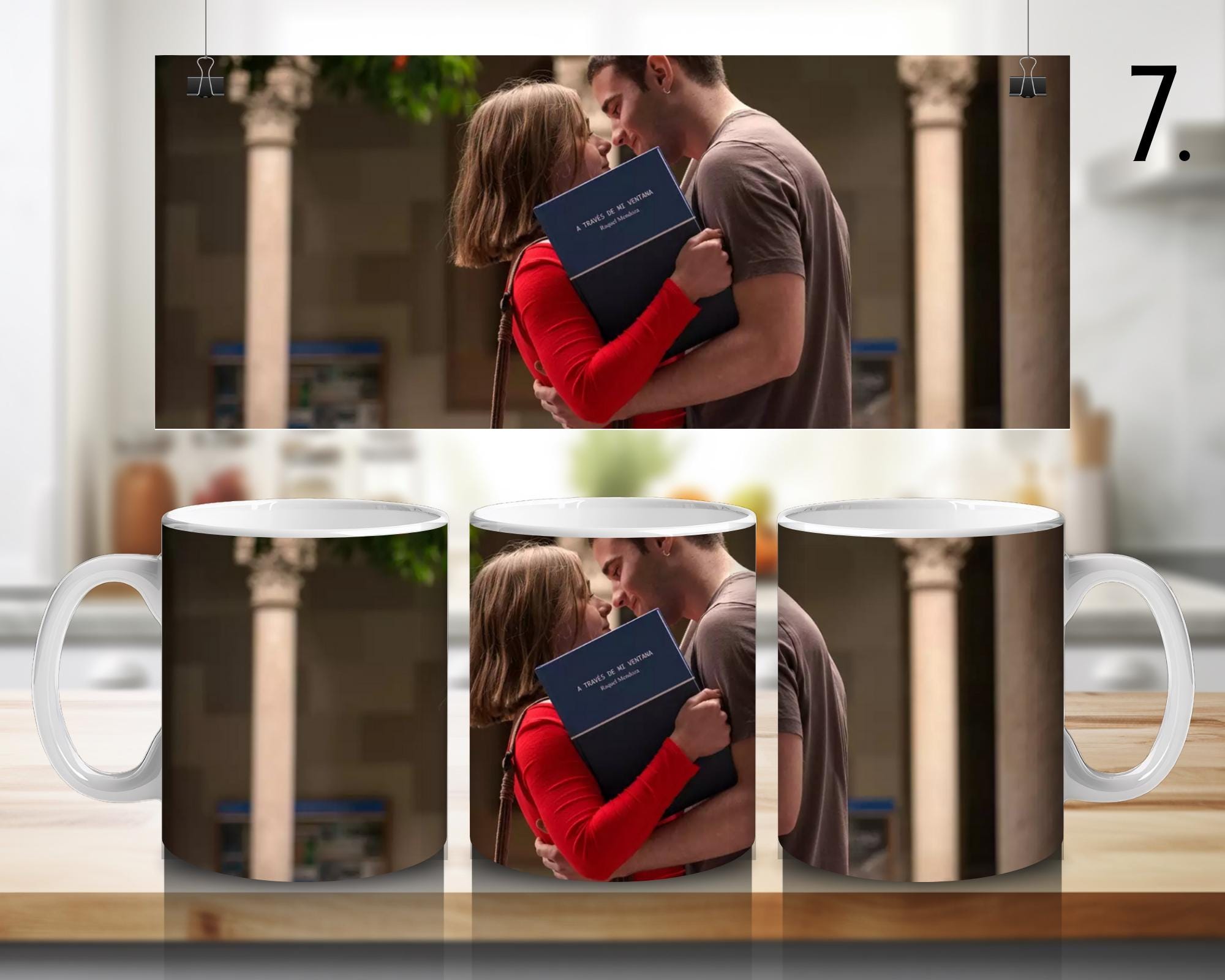 Through My Window, A través de mi ventana, Raquel, Ares, Apolo, Samy, Artemis | 100% CERAMIC MUG, 11Oz = 330ml