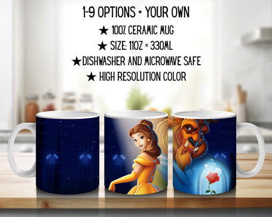 Kubek ceramiczny Piękna i Bestia / Beauty and the Beast – Belle i Bestia
