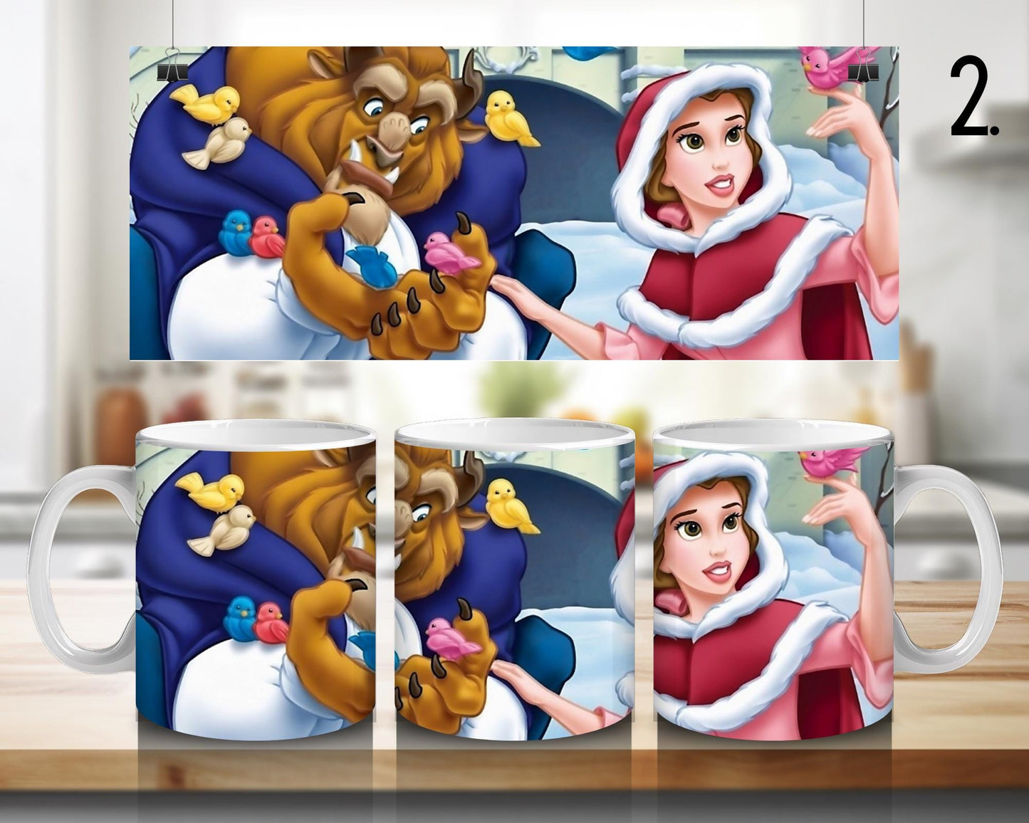 Kubek ceramiczny Piękna i Bestia / Beauty and the Beast – Belle i Bestia
