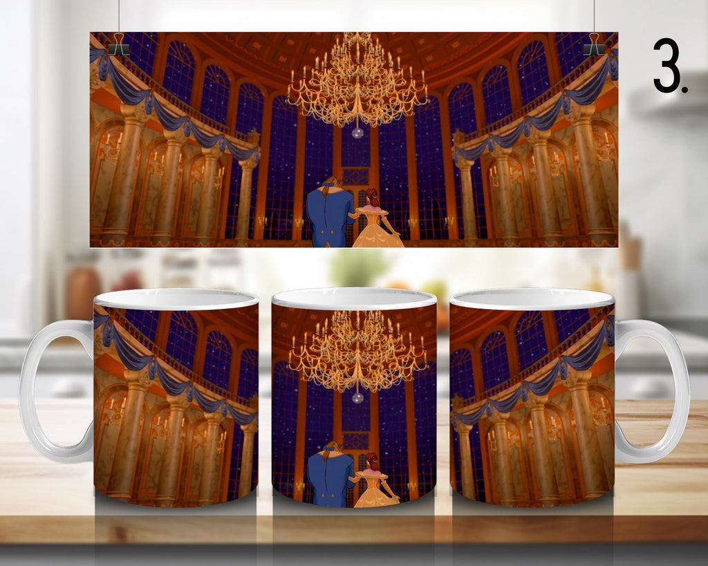 Belle, Beauty Beast, Princess, Beauty and the Beast, Princess Party, Disney | 100% CERAMIC MUG, 11Oz = 330ml