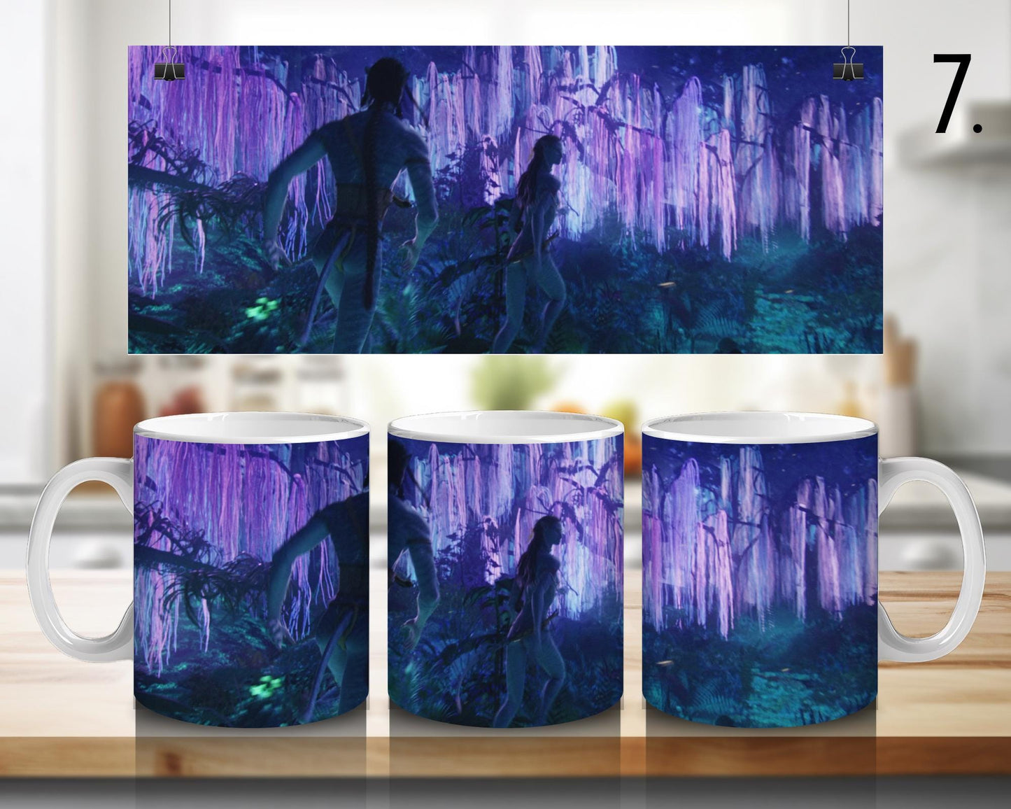 Kubek ceramiczny Avatar / Avatar – Pandora, Jake Sully i Neytiri