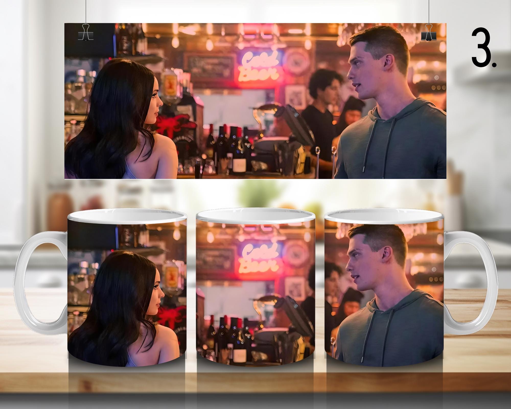 Purple Hearts Movie, Netflix, Cassie and Luke | 100% CERAMIC MUG, 11Oz = 330ml