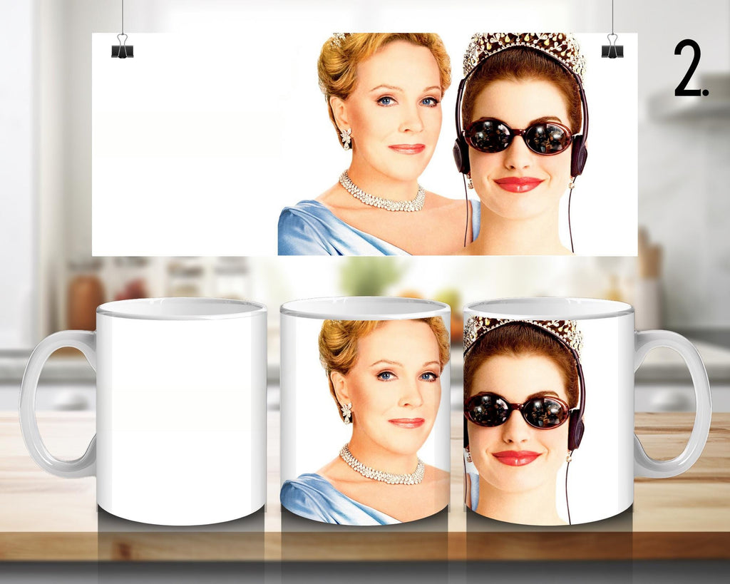 The Princess Diaries, Mia Thermopolis, Queen Clarisse Renaldi, Nicholas Devereaux, Helen Thermopolis | 100% CERAMIC MUG, 11Oz = 330ml