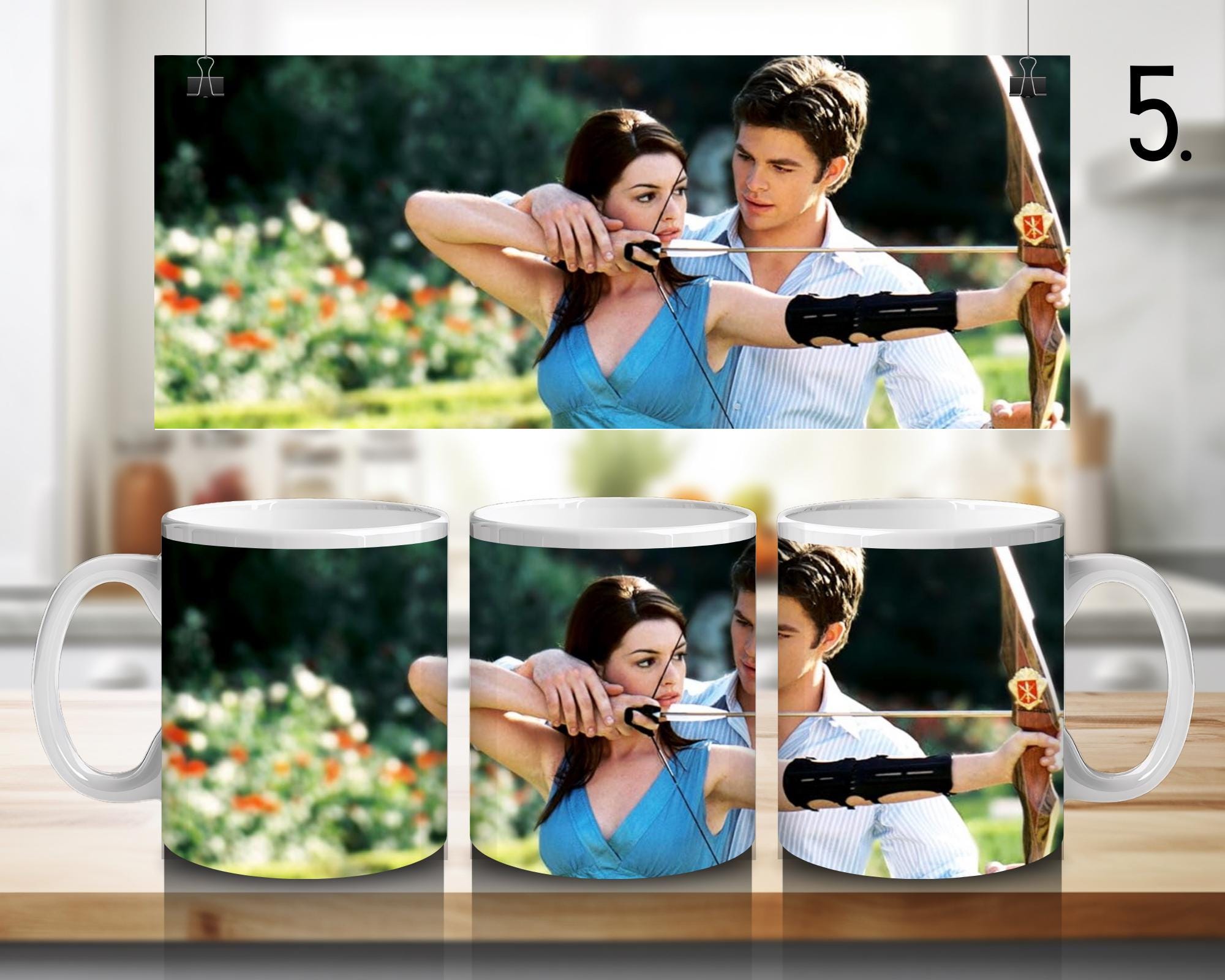 The Princess Diaries, Mia Thermopolis, Queen Clarisse Renaldi, Nicholas Devereaux, Helen Thermopolis | 100% CERAMIC MUG, 11Oz = 330ml