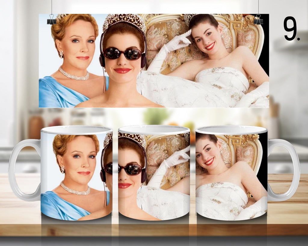 The Princess Diaries, Mia Thermopolis, Queen Clarisse Renaldi, Nicholas Devereaux, Helen Thermopolis | 100% CERAMIC MUG, 11Oz = 330ml