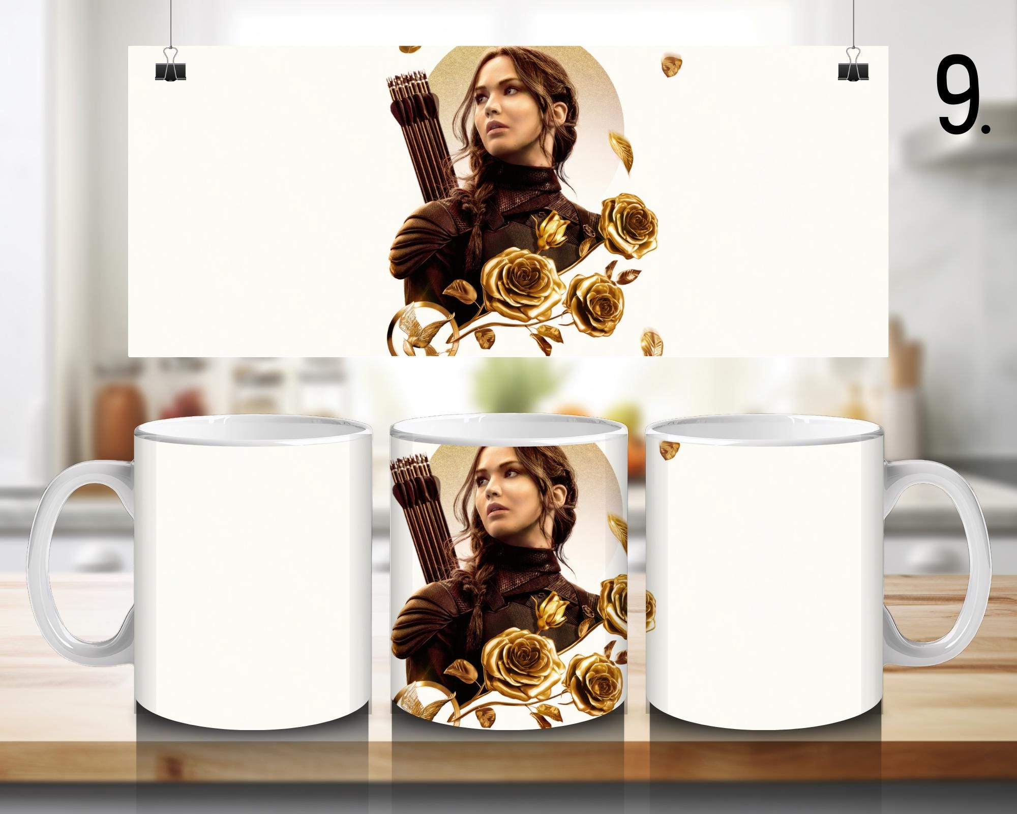 The Hunger Games, Katniss Everdeen, Peeta Mellark, Gale Hawthorne, Haymitch, Effie, movie  | 100% CERAMIC MUG, 11Oz = 330ml