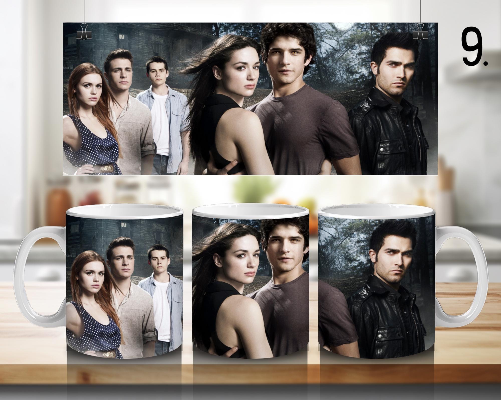 Teen Wolf, Scott, Stiles, Lydia, Alison, Stiles Stilinski, Lydia Martin, Allison Argent, Derek Hale  | 100% CERAMIC MUG, 11Oz = 330ml