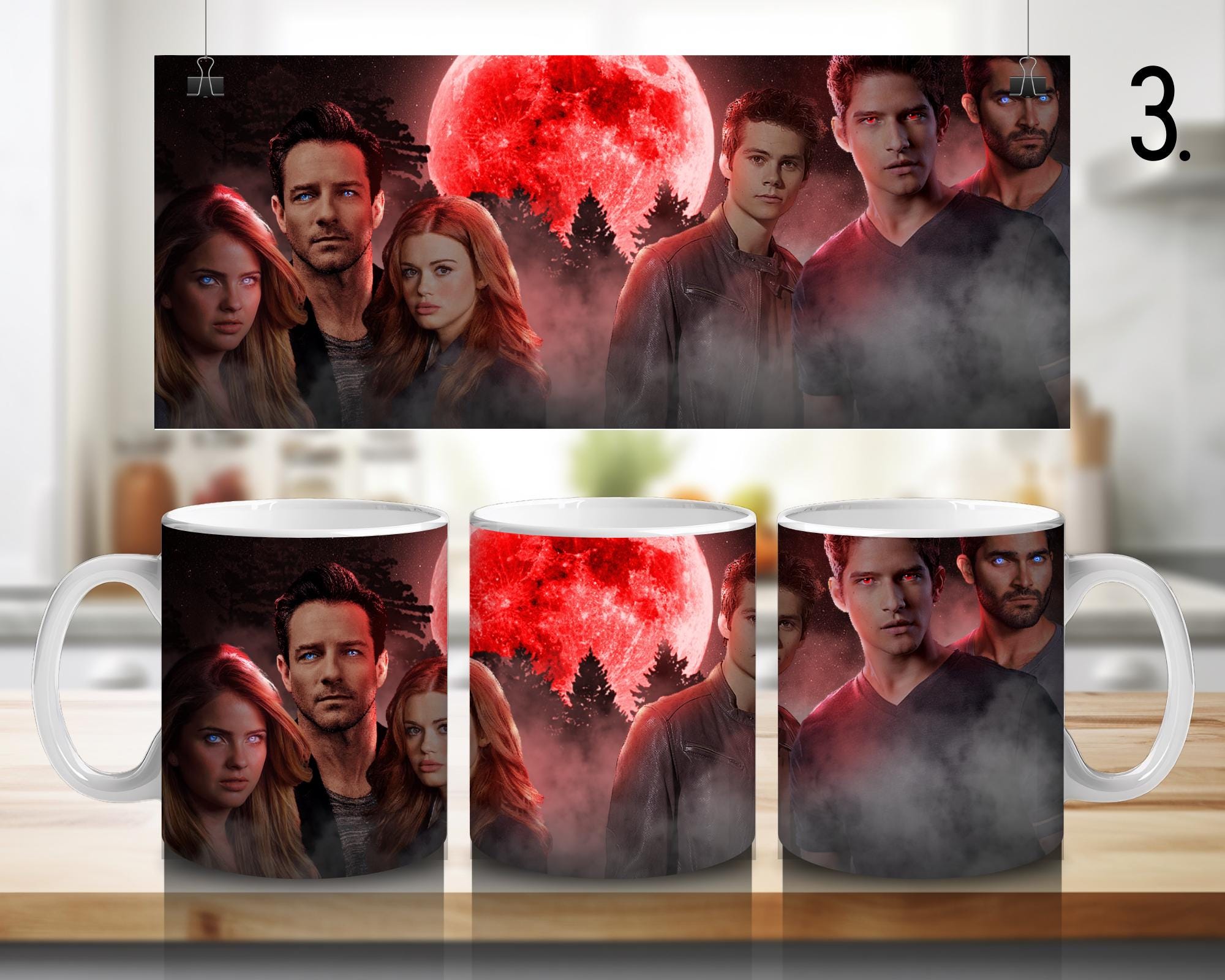 Teen Wolf, Scott, Stiles, Lydia, Alison, Stiles Stilinski, Lydia Martin, Allison Argent, Derek Hale  | 100% CERAMIC MUG, 11Oz = 330ml