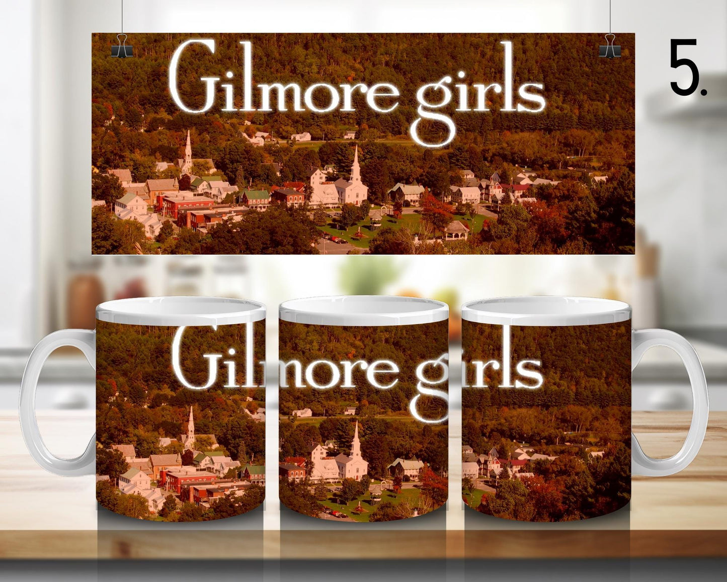 Ceramic mug Beloved Troubles / Gilmore Girls - Lorelai and Rory