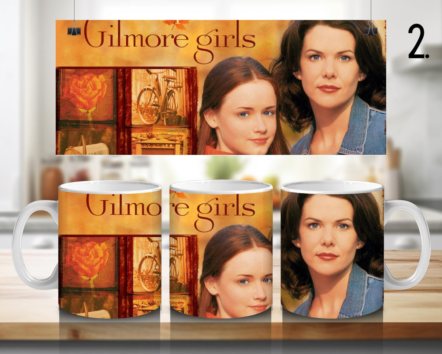 Ceramic mug Beloved Troubles / Gilmore Girls - Lorelai and Rory