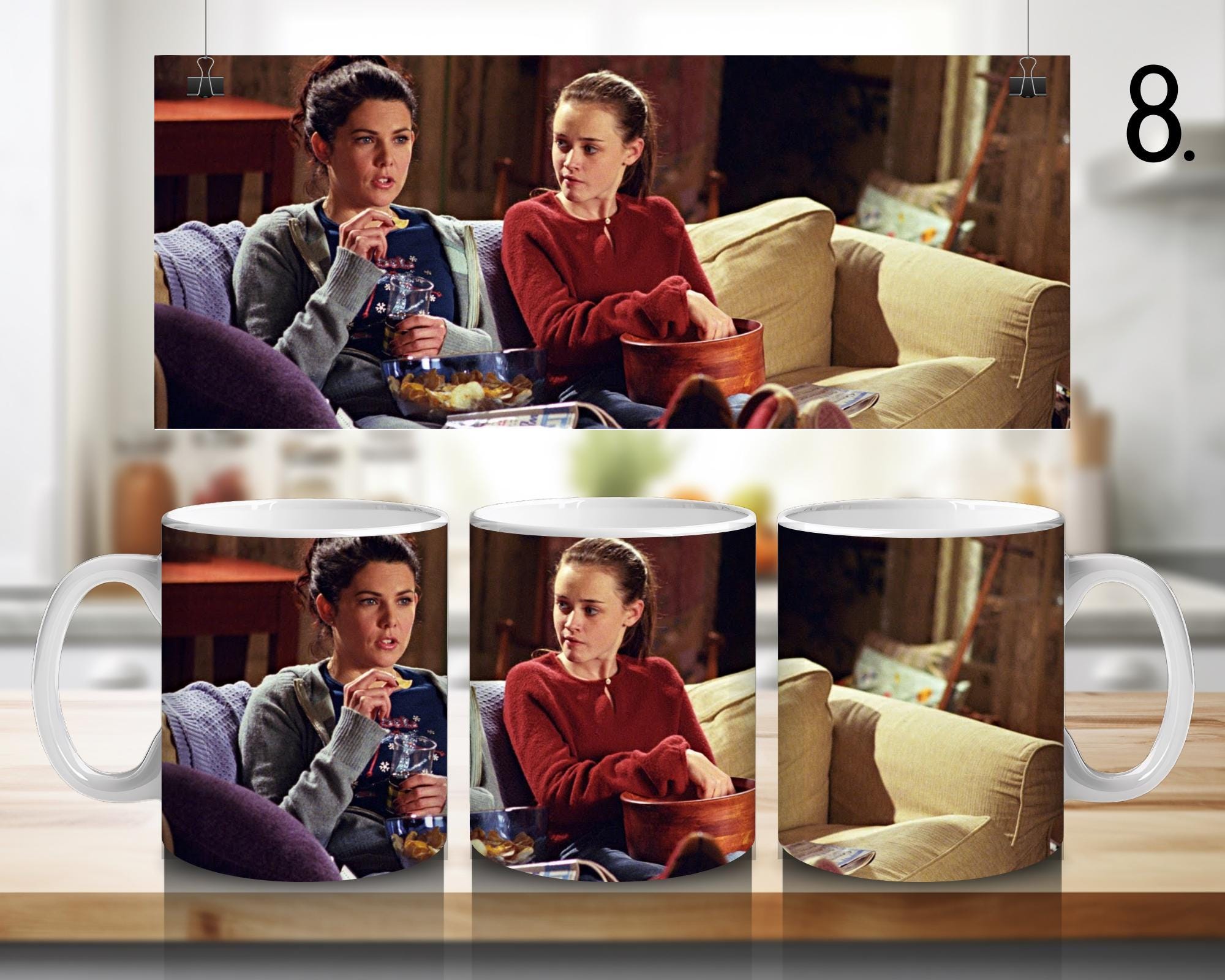 Gilmore Girls, Lorelai Gilmore, Rory Gilmore, Luke Danes, Sookie St. James, Michel Gerard, Luke Danes, Dean | 100% CERAMIC MUG, 11Oz = 330ml