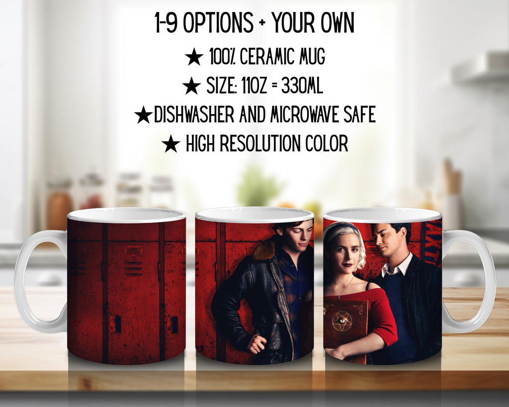 Chilling Adventures of Sabrina, Sabrina Spellman, Zelda Spellman, Hilda Spellman, Ambrose Spellman | 100% CERAMIC MUG, 11Oz = 330ml