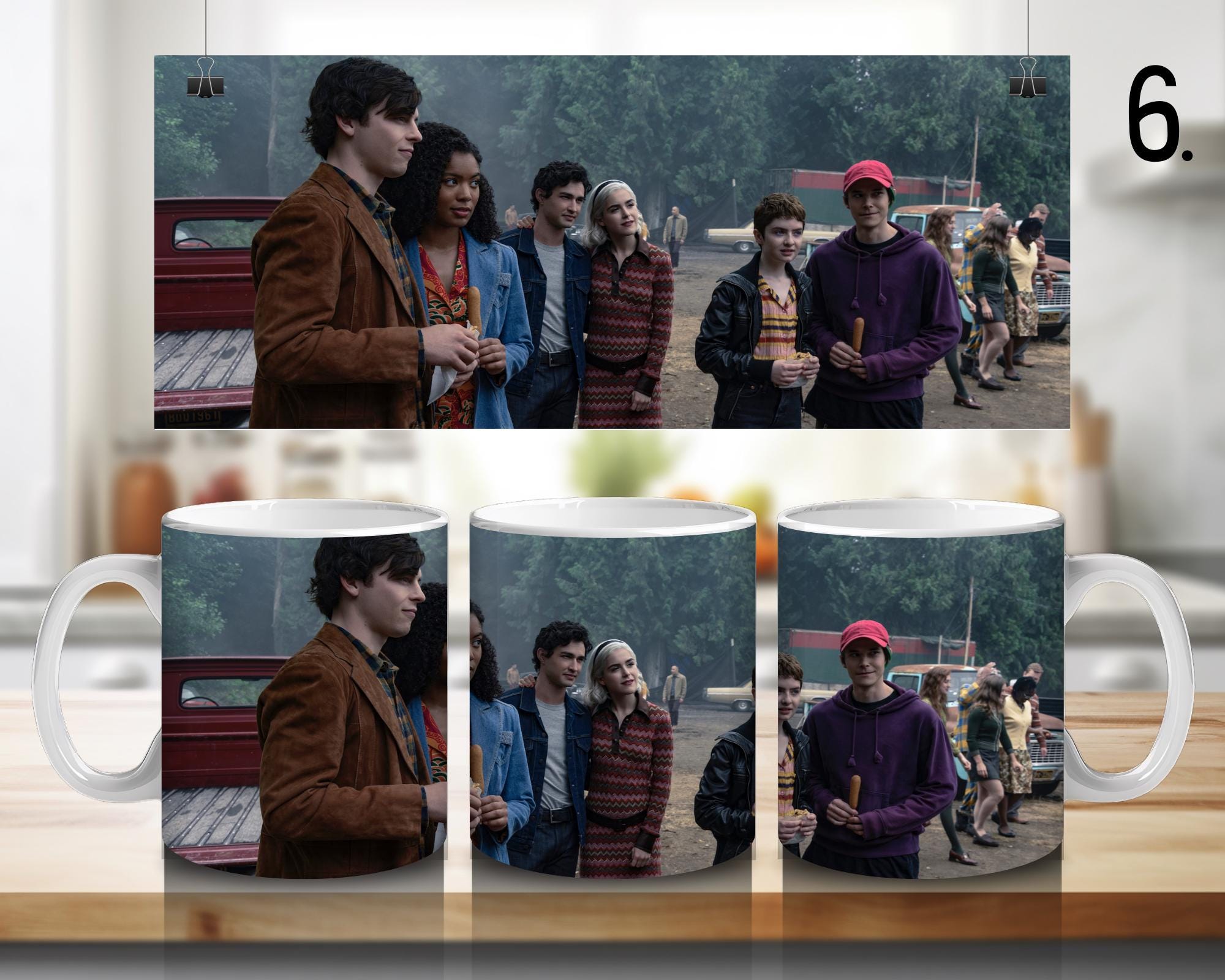 Chilling Adventures of Sabrina, Sabrina Spellman, Zelda Spellman, Hilda Spellman, Ambrose Spellman | 100% CERAMIC MUG, 11Oz = 330ml