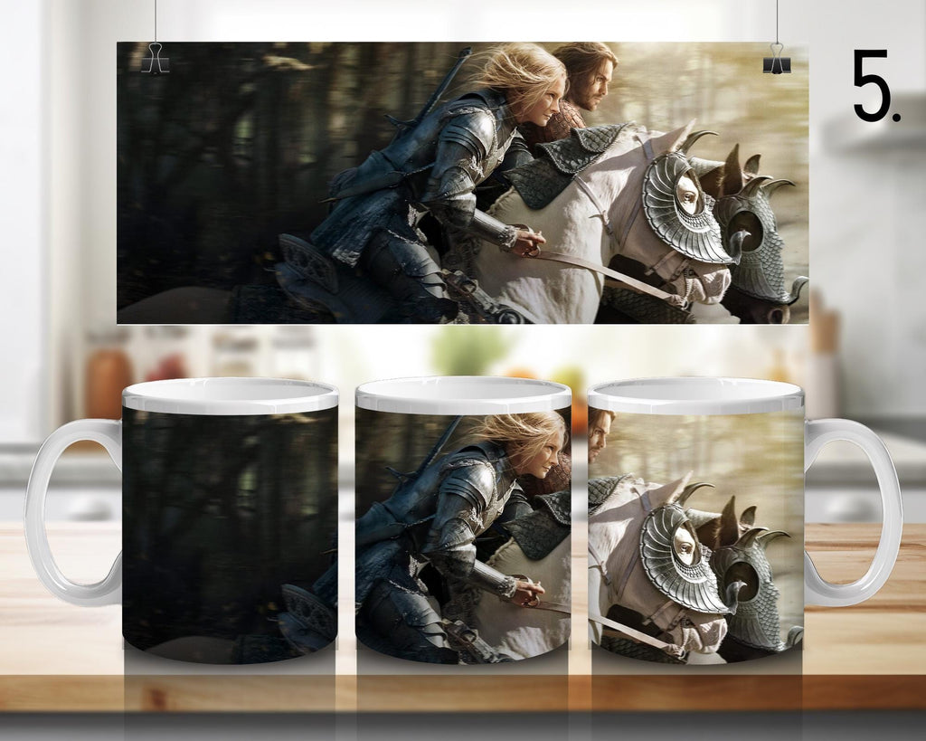 The Lord of the Rings, Frodo Baggins, Samwise Gamgee, Peregrin Took, Meriadok Brandybuck, Bilbo, Legolas | 100% CERAMIC MUG, 11Oz = 330ml