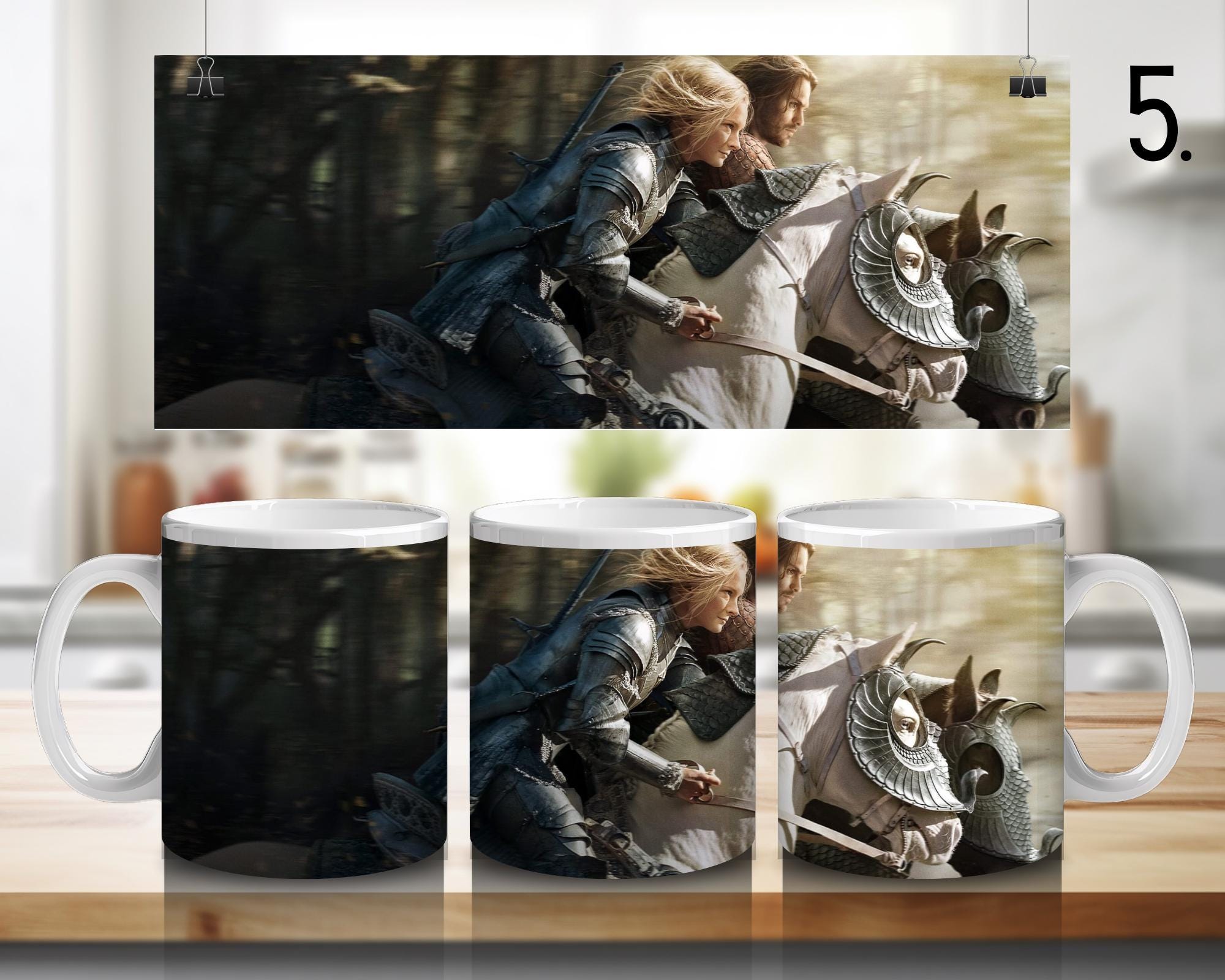 The Lord of the Rings, Frodo Baggins, Samwise Gamgee, Peregrin Took, Meriadok Brandybuck, Bilbo, Legolas | 100% CERAMIC MUG, 11Oz = 330ml