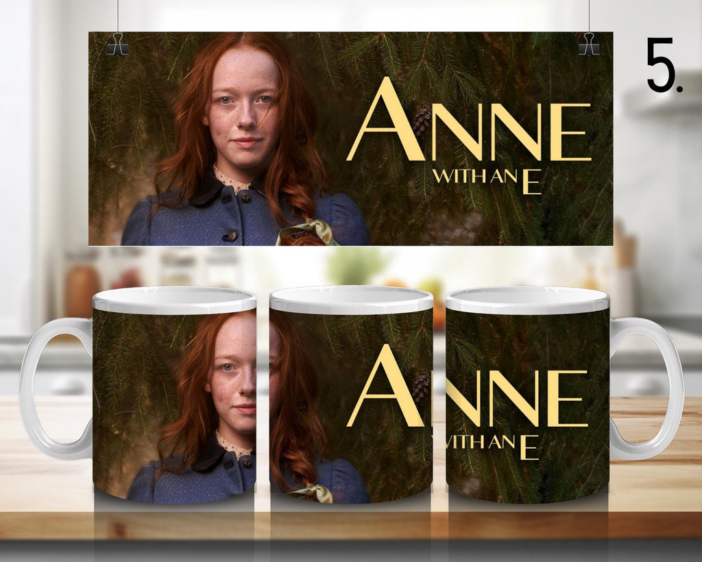 Anne with an "e", Anne Shirley, Diana Barry, Gilbert Blythe, Anna and Gilbert  | 100% CERAMIC MUG, 11Oz = 330ml