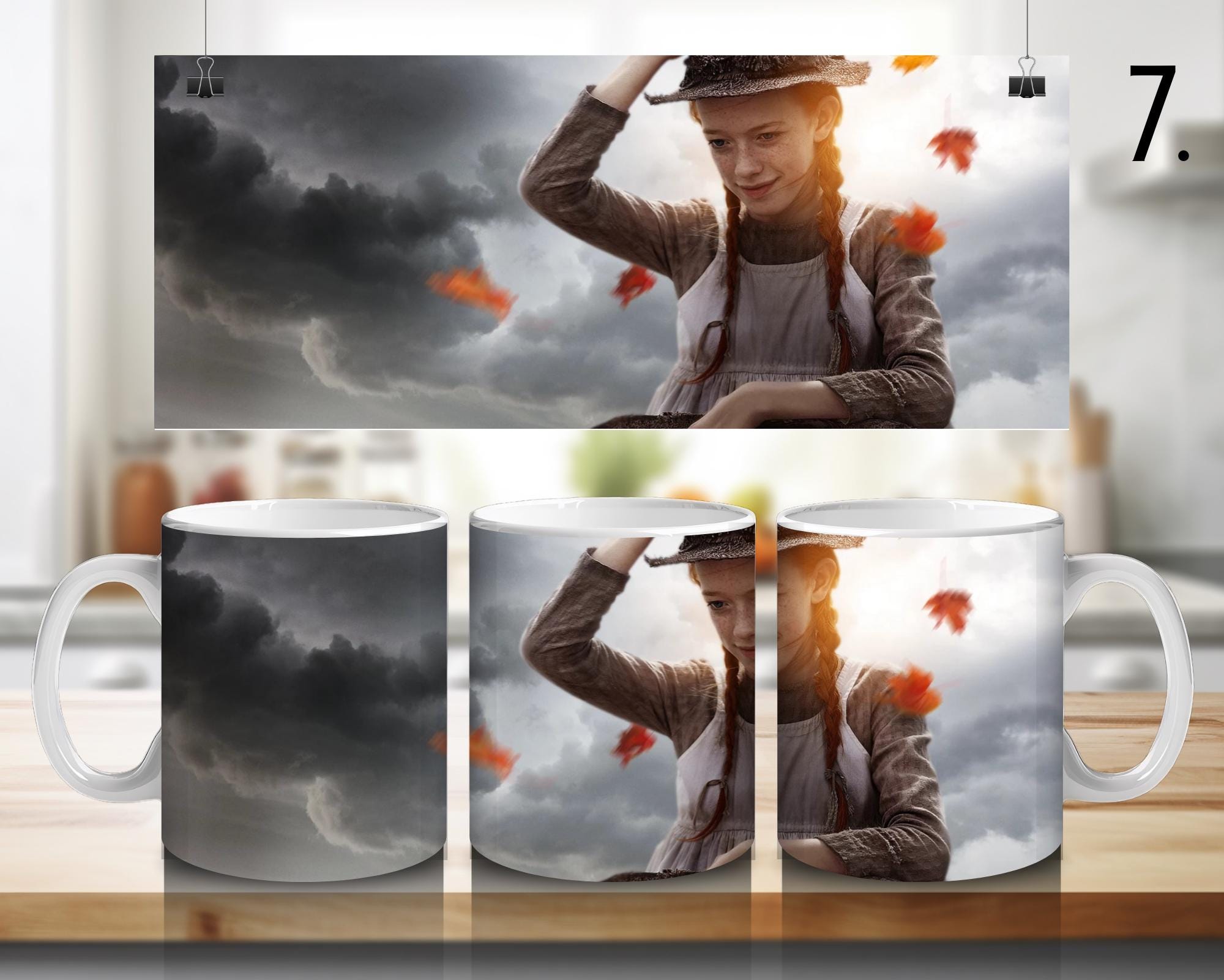 Anne with an "e", Anne Shirley, Diana Barry, Gilbert Blythe, Anna and Gilbert  | 100% CERAMIC MUG, 11Oz = 330ml