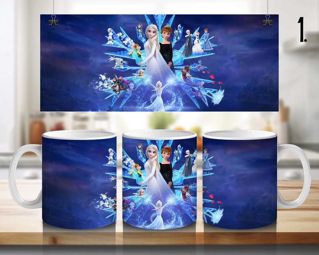 Frozen, Disney Pack, Olaf, Anna, Elsa, Swen, Arendalle  | 100% CERAMIC MUG, 11Oz = 330ml