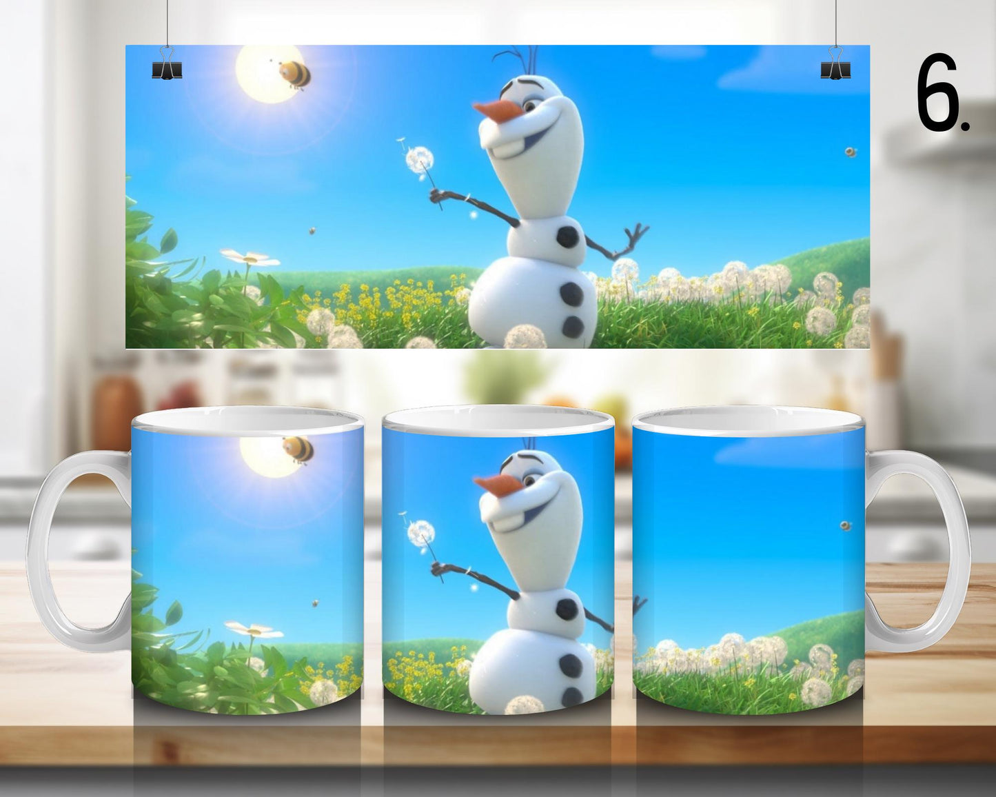 Kubek ceramiczny Kraina Lodu / Frozen – Elsa, Anna i Olaf