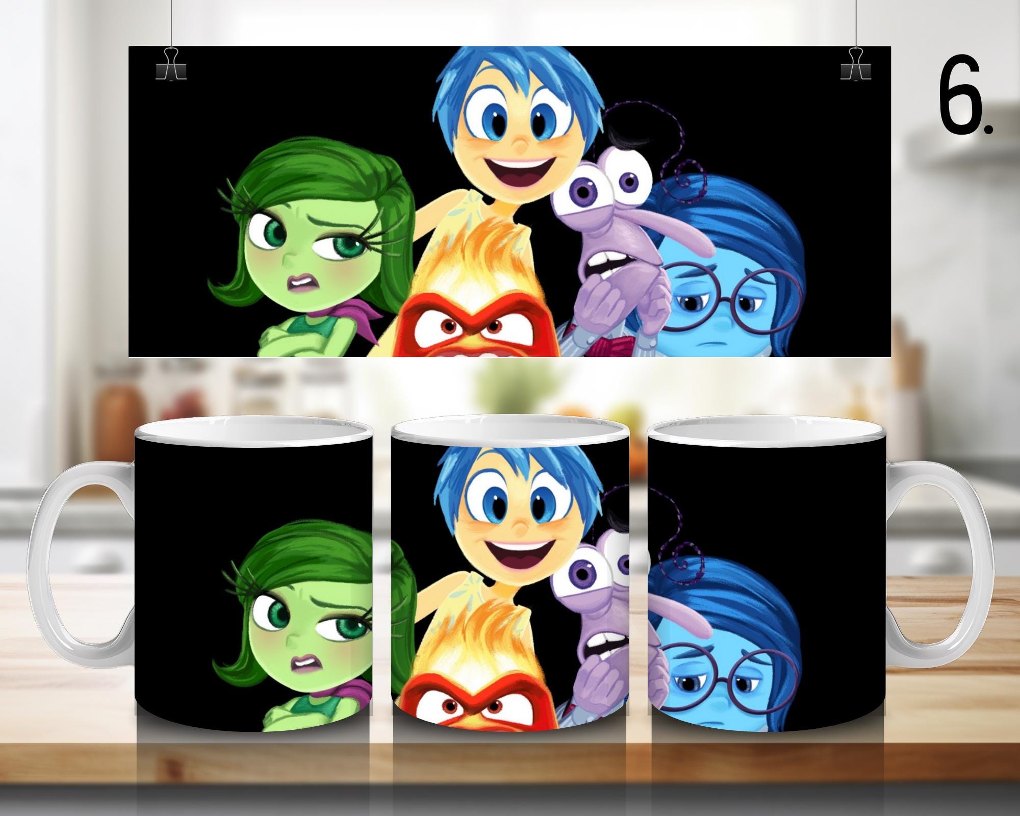 Inside Out, Disney Pack  | 100% CERAMIC MUG, 11Oz = 330ml