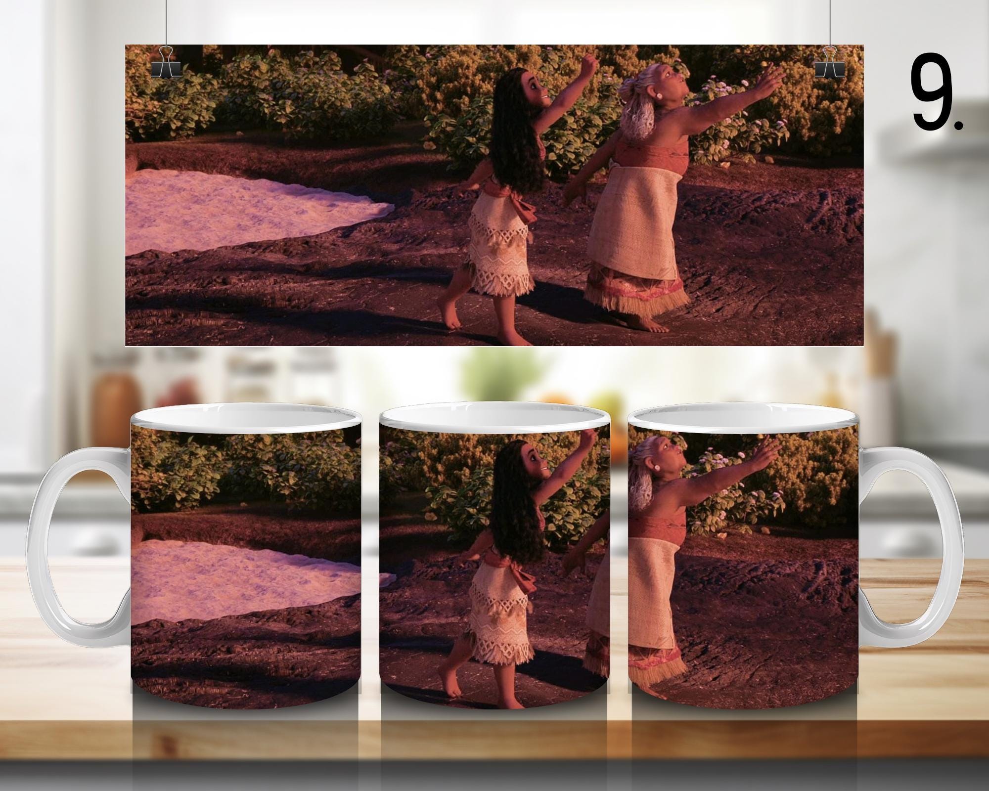 Moana, Maui, Disney Pack   | 100% CERAMIC MUG, 11Oz = 330ml