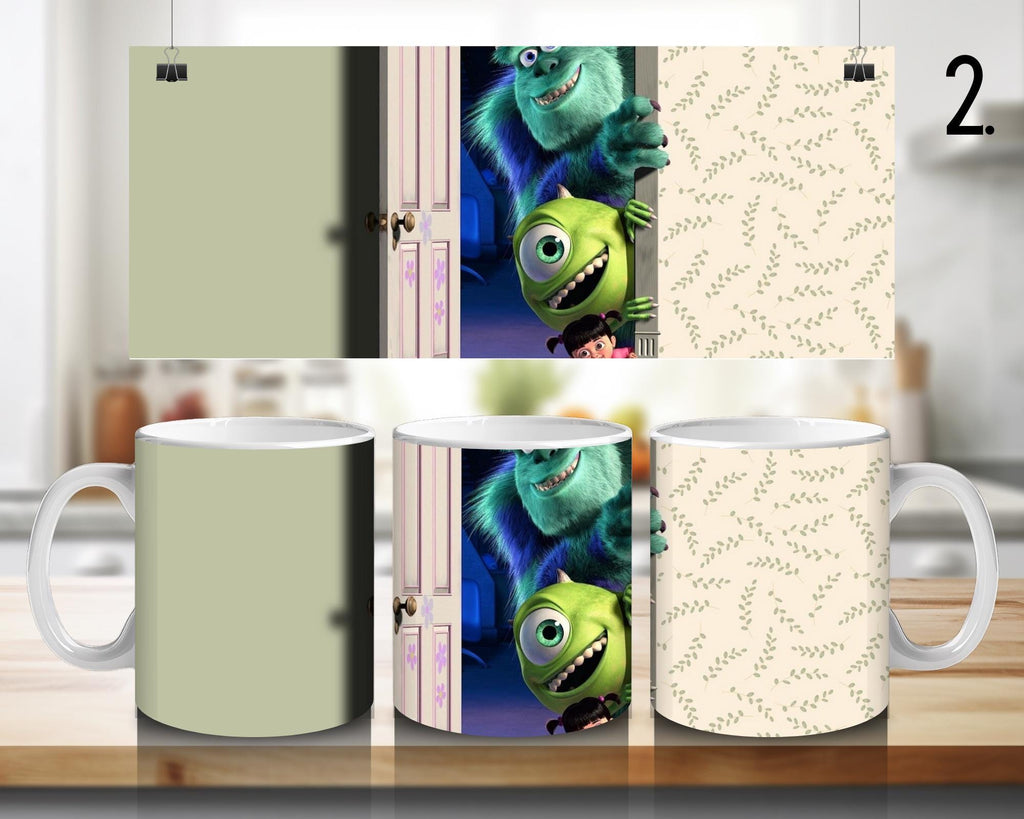 Monsters, Inc. Disney Pack, Mike, Sulivan | 100% CERAMIC MUG, 11Oz = 330ml