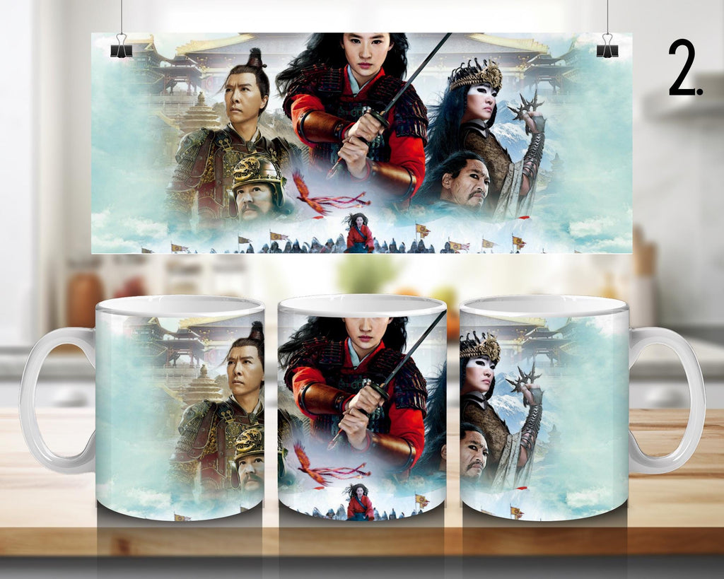 Mulan, Mushu, Li Shang, Disney Pack  | 100% CERAMIC MUG, 11Oz = 330ml