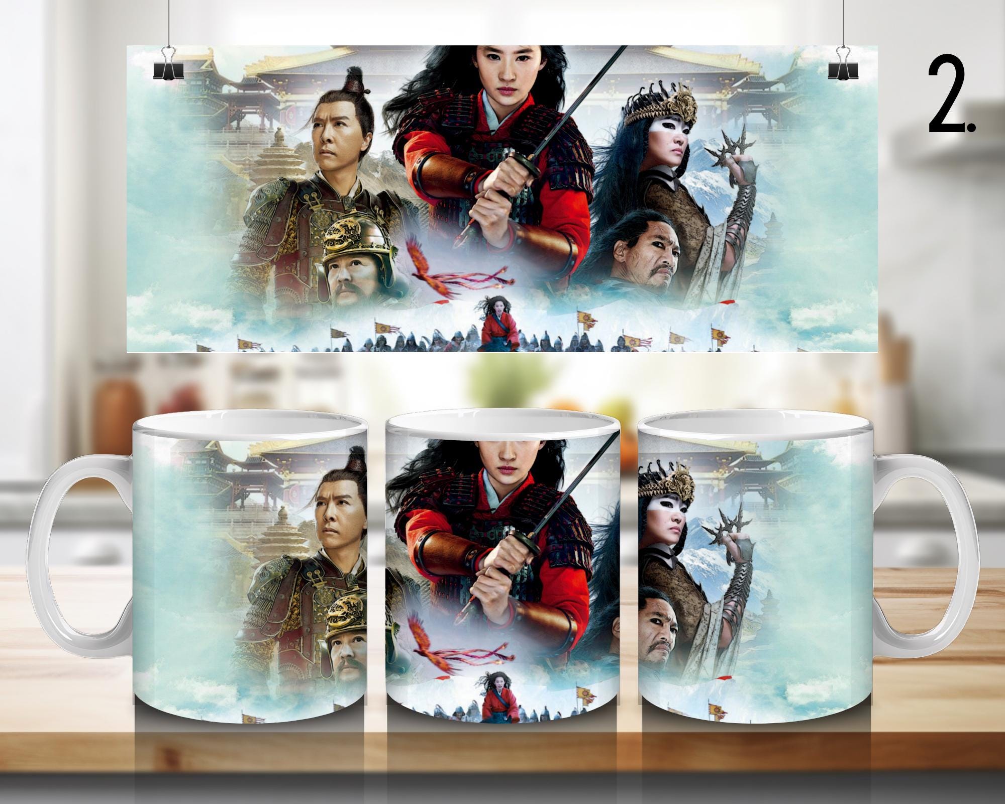 Mulan, Mushu, Li Shang, Disney Pack  | 100% CERAMIC MUG, 11Oz = 330ml