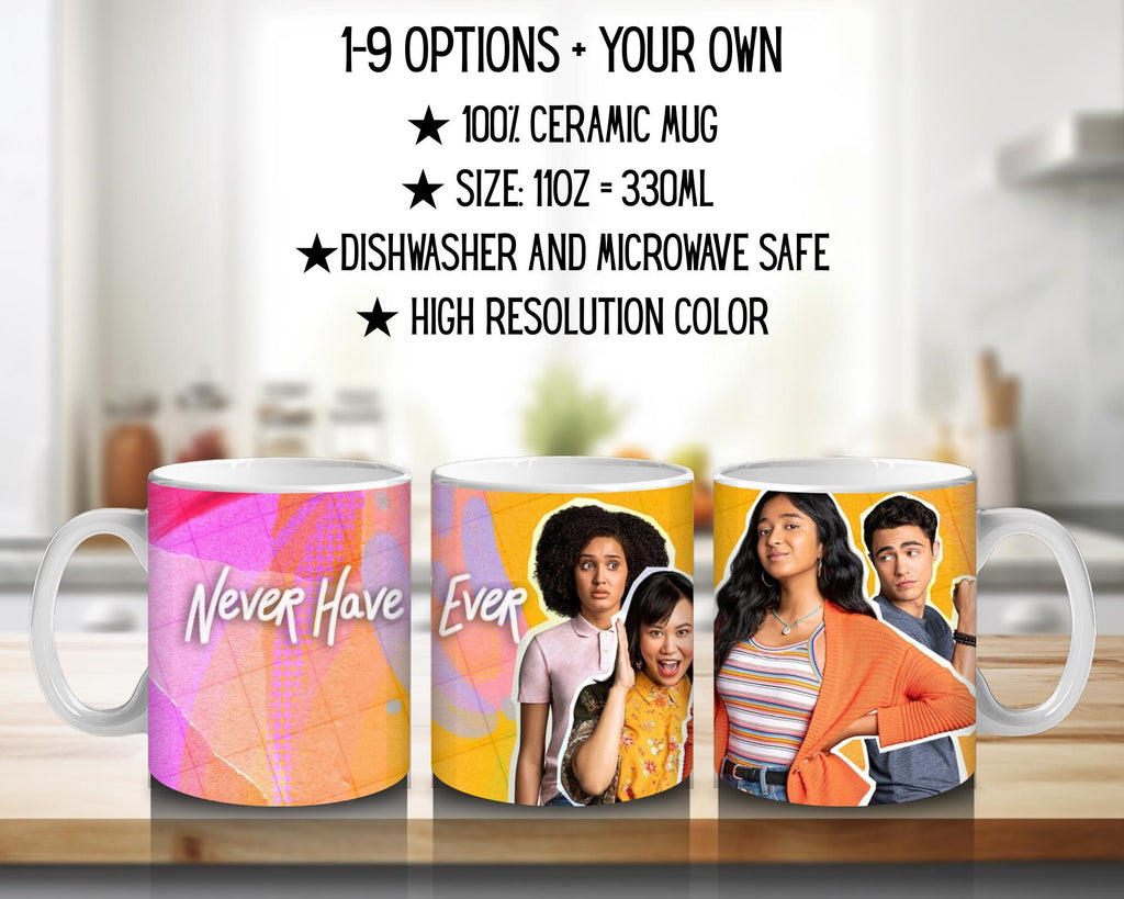 Never Have I Ever, Devi, Devivishwakumar, Paxton Hallyoshida, paxton, daxton, netflixseries | 100% CERAMIC MUG, 11Oz = 330ml