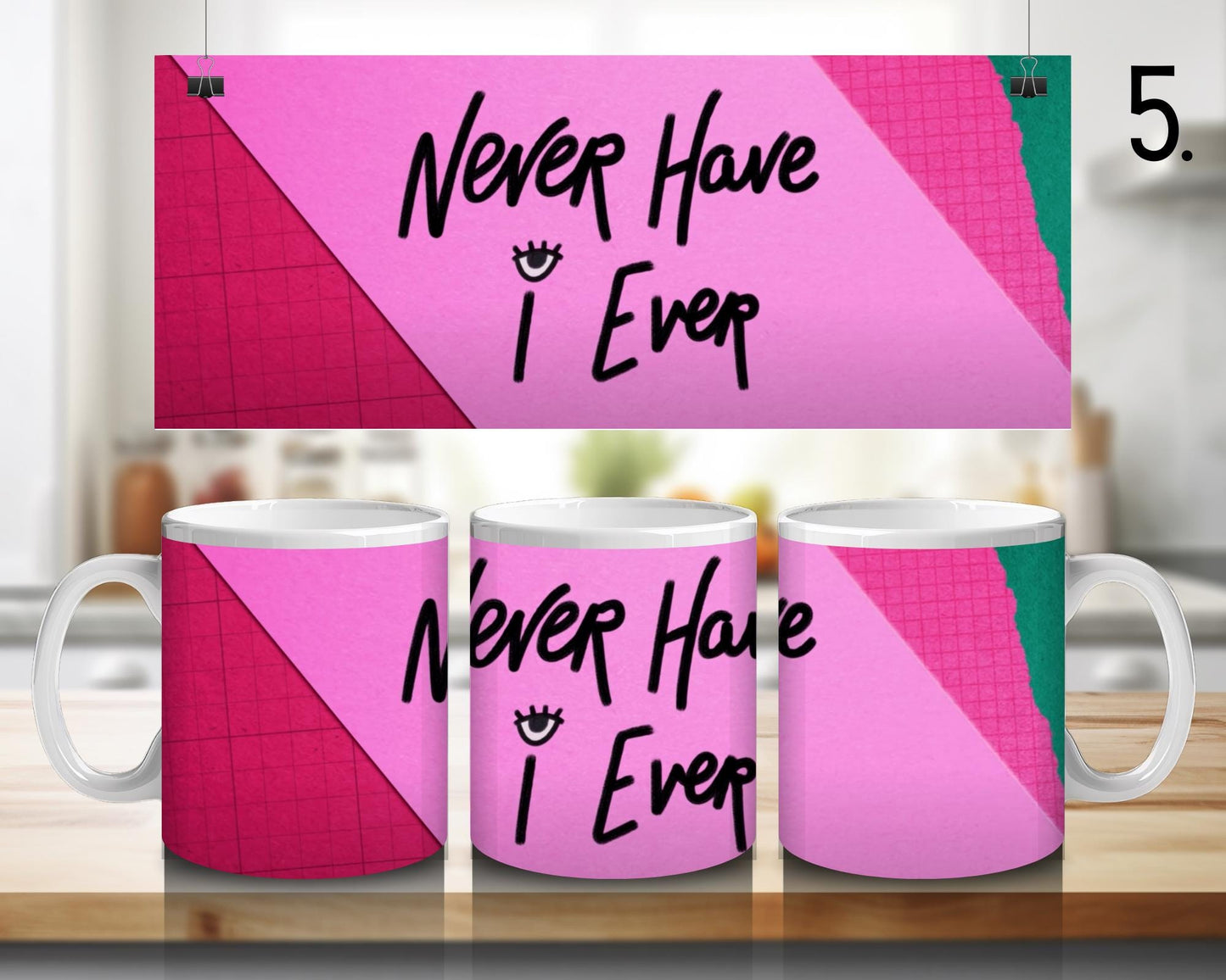 Ceramic Mug Never Have I Ever – Devi Vishwakumar
