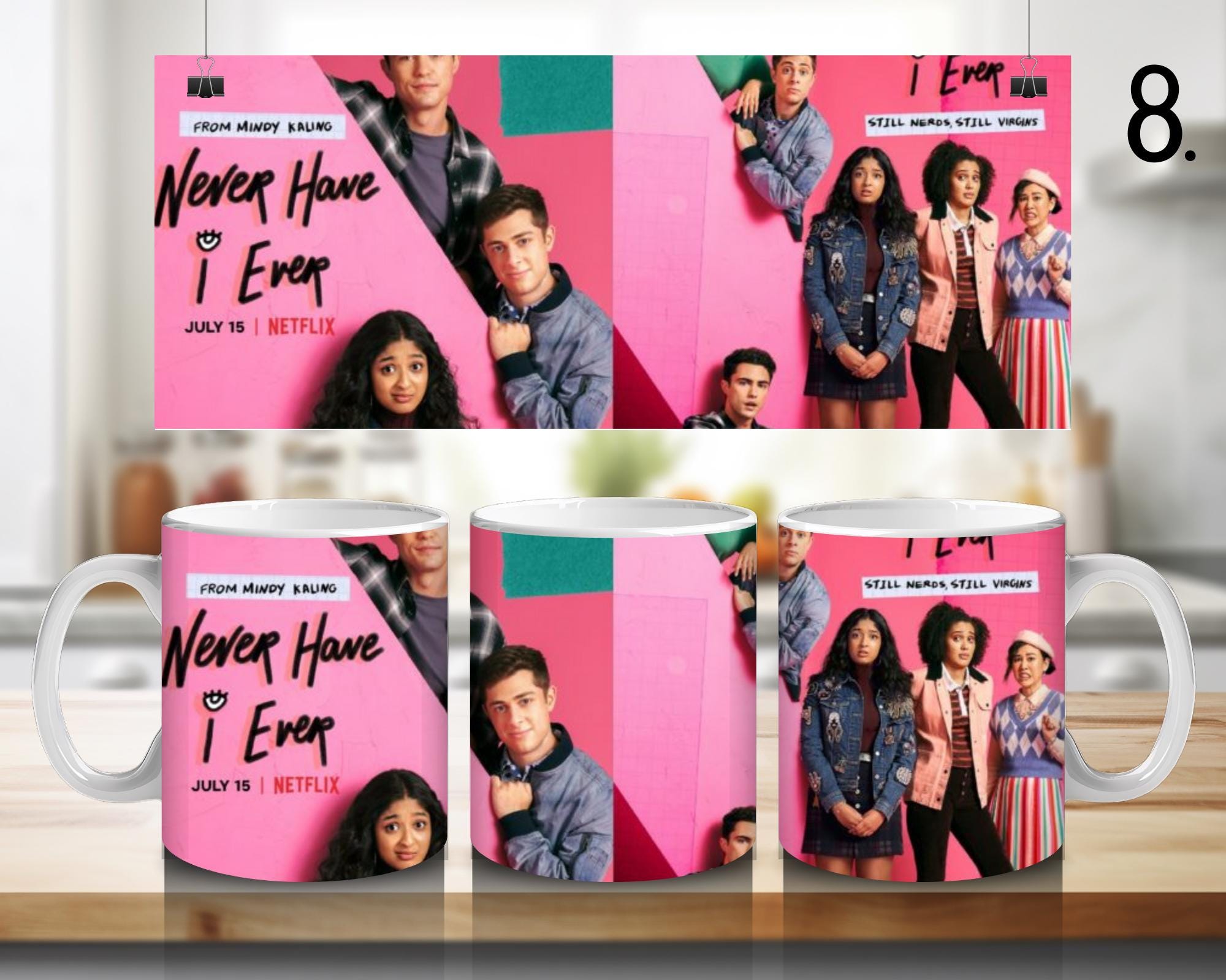 Never Have I Ever, Devi, Devivishwakumar, Paxton Hallyoshida, paxton, daxton, netflixseries | 100% CERAMIC MUG, 11Oz = 330ml