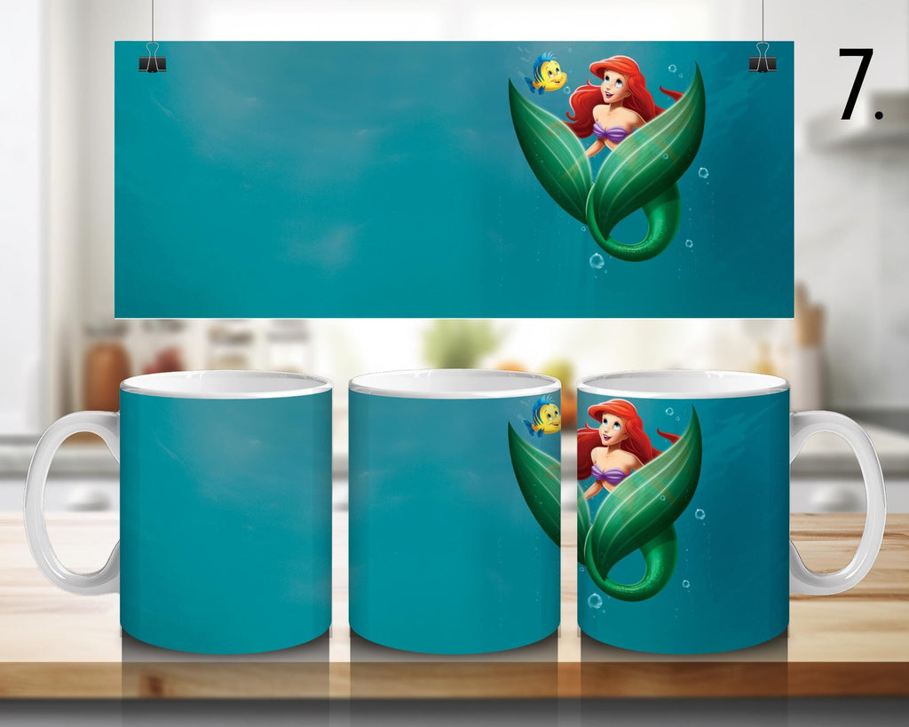 The Little Mermaid Disney Pack, Ariel, Melody | 100% CERAMIC MUG, 11Oz = 330ml