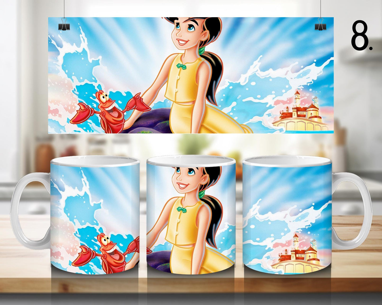 The Little Mermaid Ceramic Mug – Ariel