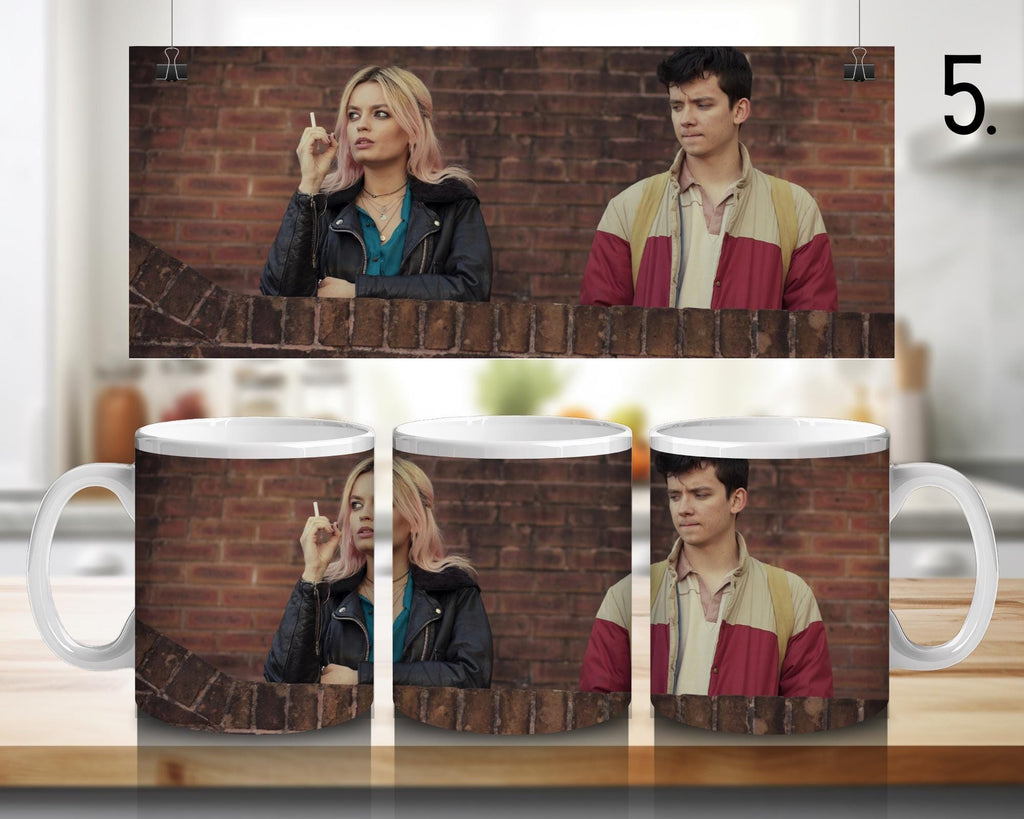 Sex Education, Otis Milburn, Jean Milburn, Maeve Wiley, Eric Effiong, Aimee Gibbs, netflixseries | 100% CERAMIC MUG, 11Oz = 330ml