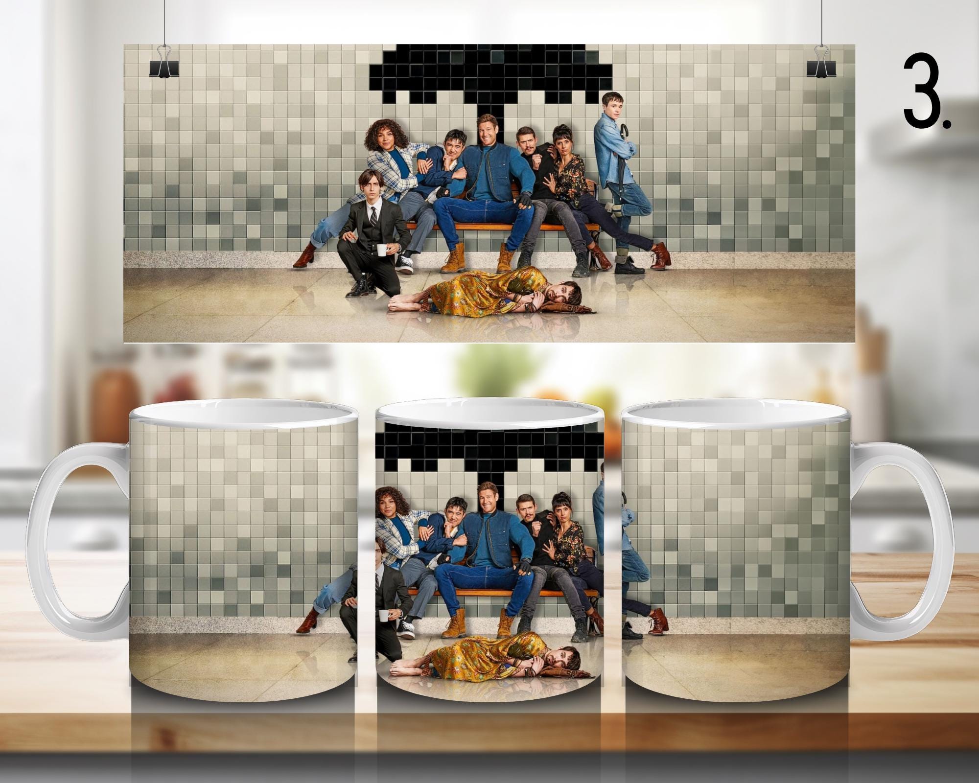 The Umbrella Academy, Academy Superhero, Number Five, Vanya Hargreeves, Luther Hargreeves, Allison, Diego | 100% CERAMIC MUG, 11Oz = 330ml