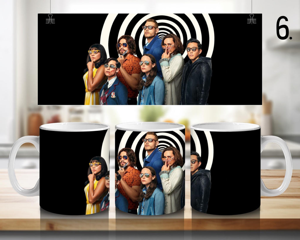 The Umbrella Academy, Academy Superhero, Number Five, Vanya Hargreeves, Luther Hargreeves, Allison, Diego | 100% CERAMIC MUG, 11Oz = 330ml