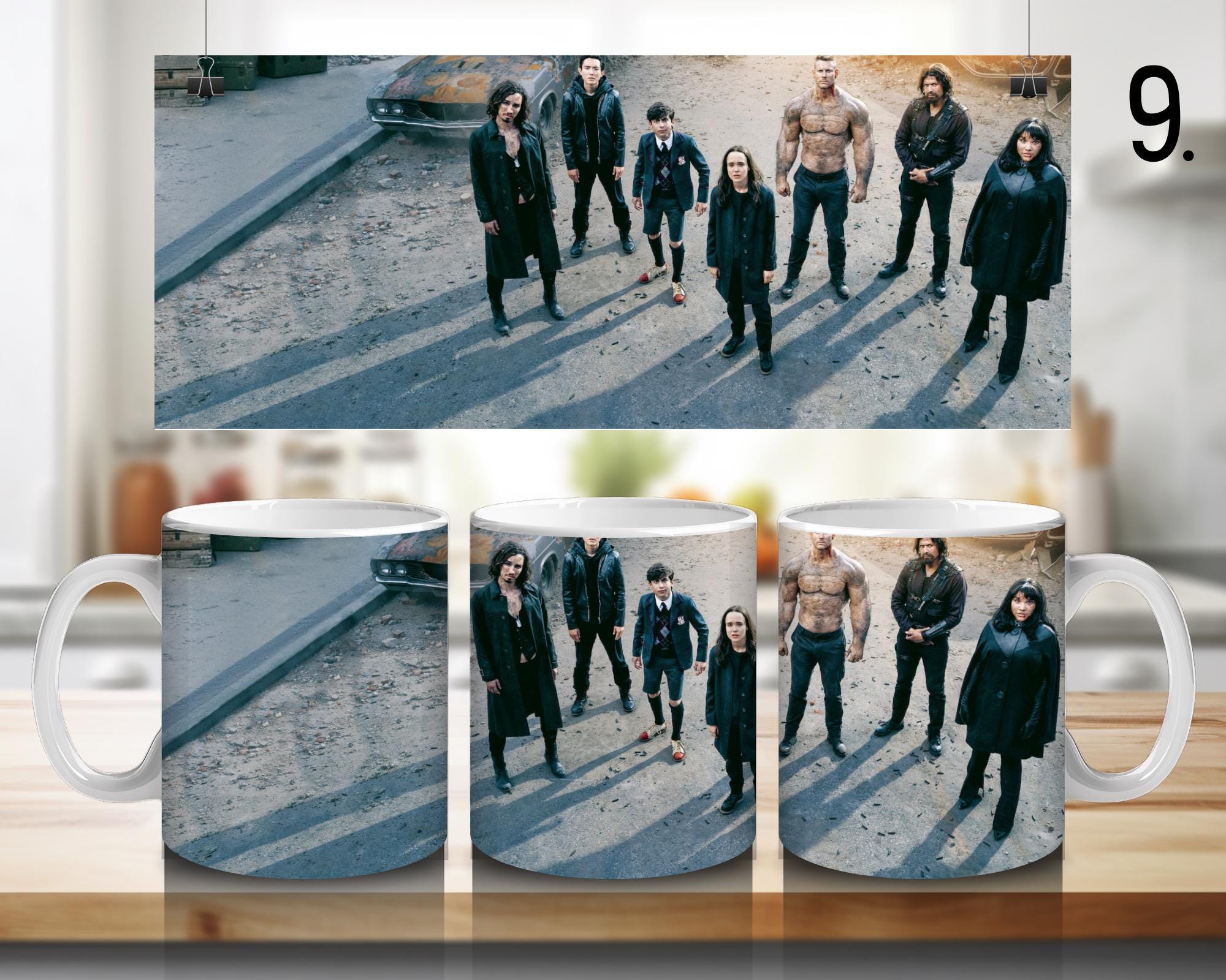 The Umbrella Academy, Academy Superhero, Number Five, Vanya Hargreeves, Luther Hargreeves, Allison, Diego | 100% CERAMIC MUG, 11Oz = 330ml