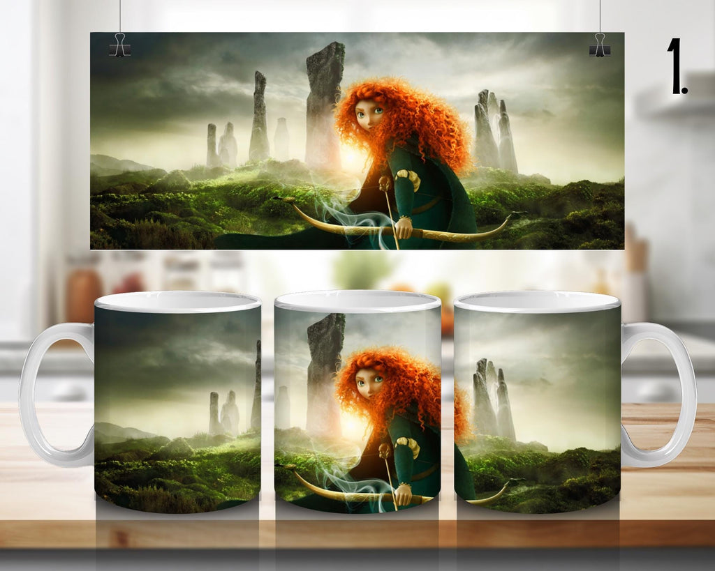 Merida Waleczna, Disney Pack, Bravedisney, Merida, Disneyprincess, Meridabrave | Kubek w 100% ceramiczny, 11 uncji = 330 ml