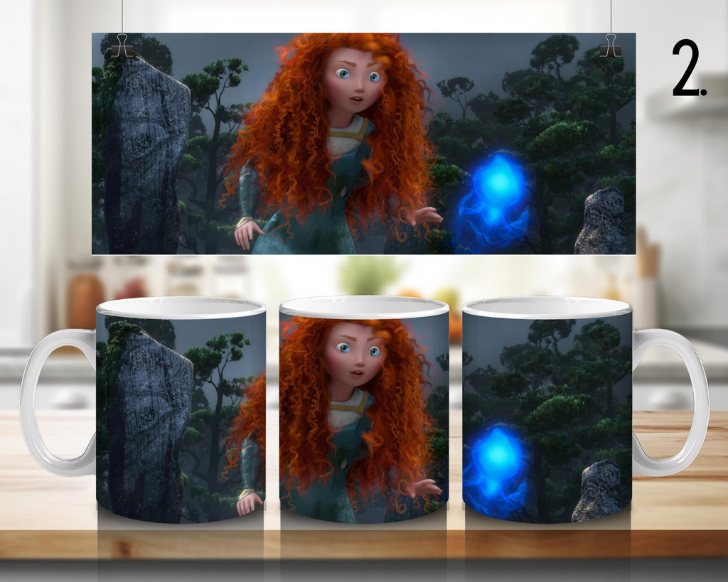 Merida Waleczna, Disney Pack, Bravedisney, Merida, Disneyprincess, Meridabrave | Kubek w 100% ceramiczny, 11 uncji = 330 ml