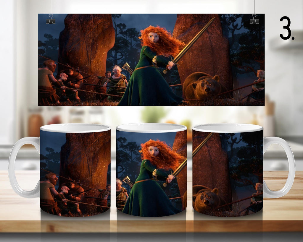 Merida Waleczna, Disney Pack, Bravedisney, Merida, Disneyprincess, Meridabrave | Kubek w 100% ceramiczny, 11 uncji = 330 ml