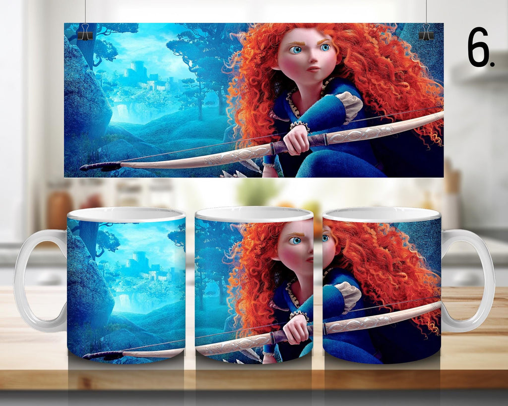 Merida Waleczna, Disney Pack, Bravedisney, Merida, Disneyprincess, Meridabrave | Kubek w 100% ceramiczny, 11 uncji = 330 ml