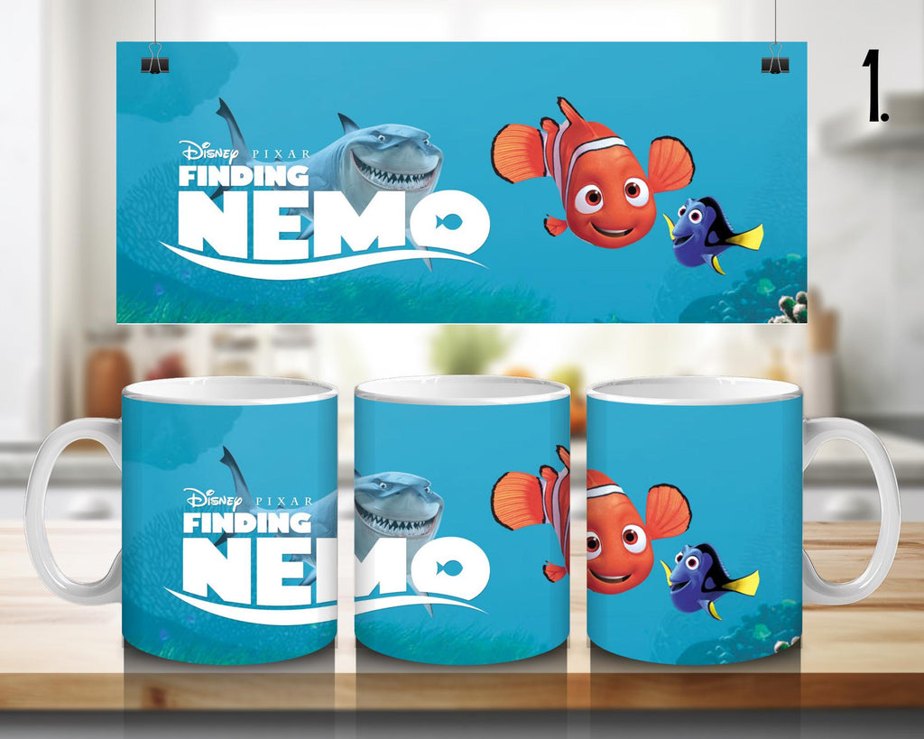 Finding Nemo Sticker, Nemo, Dory, Movie Disney, Animation, Disney Stickers | 100% CERAMIC MUG, 11Oz = 330ml