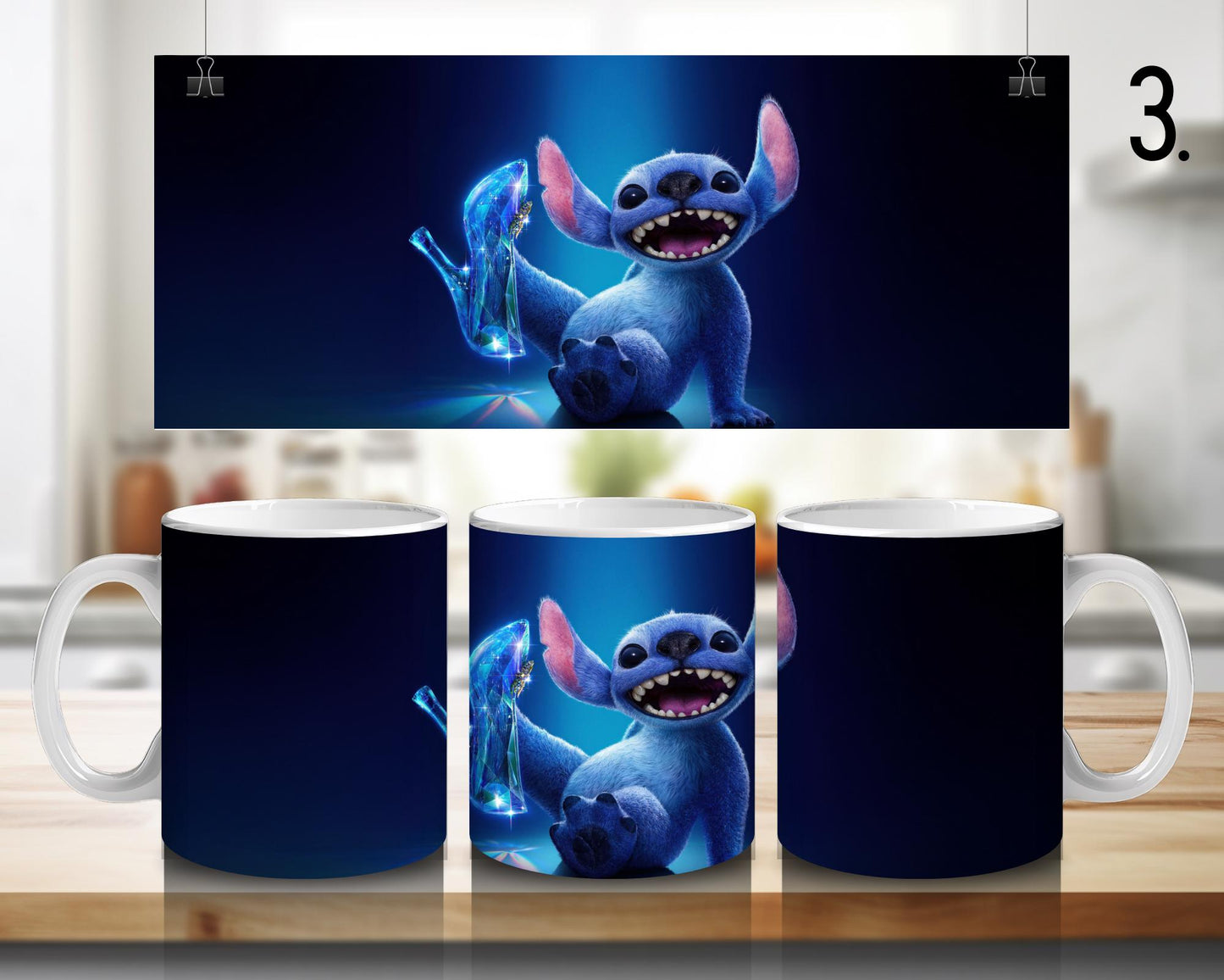 Kubek ceramiczny Lilo i Stitch / Lilo & Stitch – Ohana, Stitch i Angel