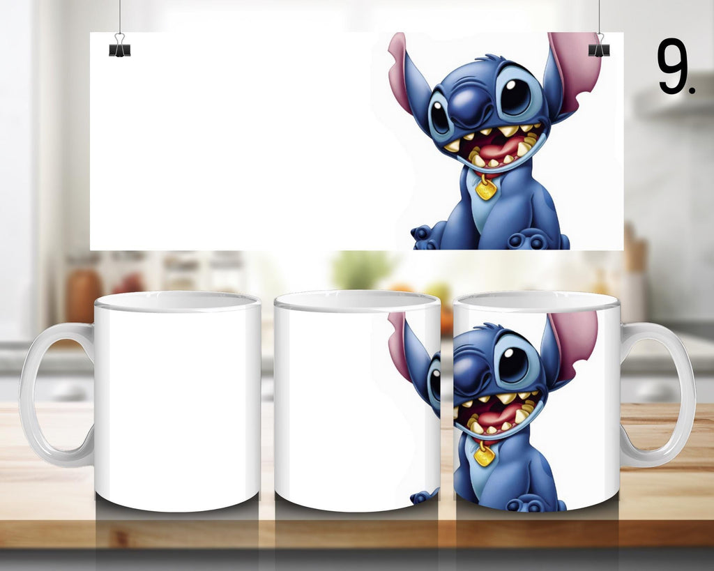 Lilo and Stitch, Disney Pack, Ohana, Lilo Pelekai, Pleakley, Jumba Jookiba, Captain Gantu, Experiments | 100% CERAMIC MUG, 11Oz = 330ml